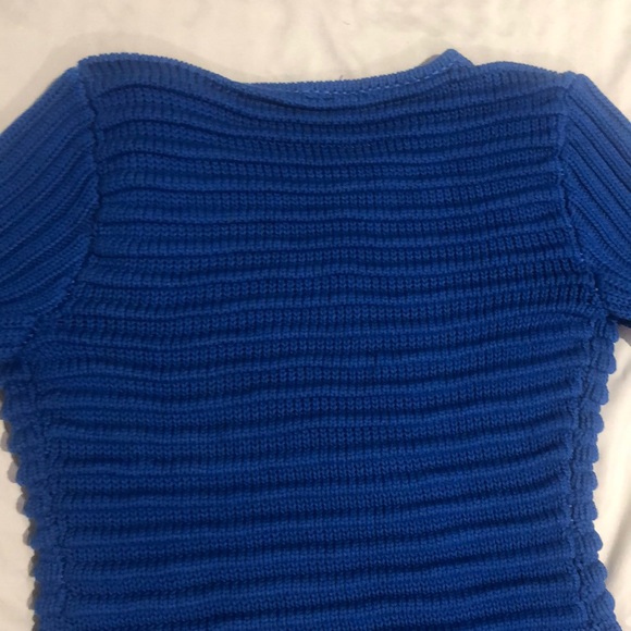 New Guess by Marciano blue cable zipper sweater S - Picture 5 of 5